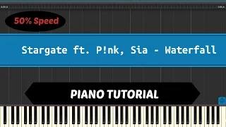 Waterfall - Piano Tutorial in Synthesia - 50% Speed