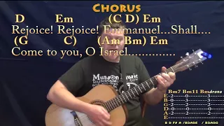 O Come, O Come, Emmanuel (Christmas) Guitar Cover Lesson in Em with Chords/Lyrics