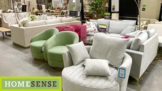 HOME SENSE FURNITURE SOFAS ARMCHAIRS COFFEE TABLES LAMPS SHOP WITH ME SHOPPING STORE WALK THROUGH