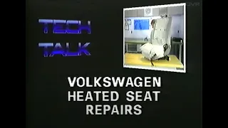 Volkswagen (US) - Tech Talk 226 - Volkswagen Heated Seat Repair (1990)