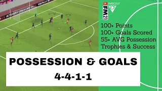 POSSESSION & GOALS! Over 100 Points With Two Teams / Best FM 21 Tactics