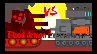 Gladiator battles: Blood demon VS Experiment 3 - Cartoons about tanks