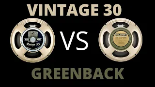 Celestion Vintage 30, vs Greenback with Marshall Origin 20