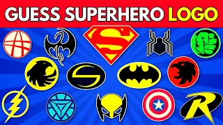 Guess The LOGO Quiz | Can you Guess the Superhero Logo? 🤔