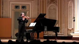 Ravel: "Tzigane". Santiago de la Riva (violin) and Juan Ignacio Fernandez (piano)