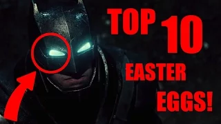 TOP 10 EASTER EGGS in BATMAN v SUPERMAN!!!