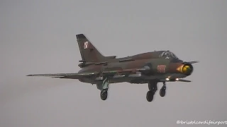 Polish Sukhoi SU-22 'Fitter' Impressive Airshow Display  | RIAT Fairford 2014