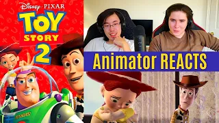 *Toy Story 2* WOODY'S BACKSTORY!! (First Time Watching) Animator Reacts