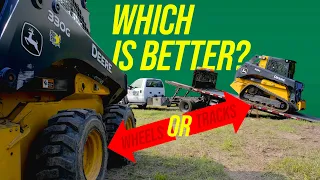 TIRES VS TRACKS? JOHN DEERE 330G VS 333G SKID STEER 🚜👨‍🌾