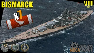 Bismarck 7 Kills & 102k Damage | World of Warships Gameplay