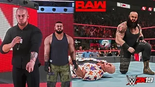 WWE 2K19: Constable Corbin gets revenge against Kurt Angle ft. Braun Strowman Tattoo Fix Mod! (RAW)