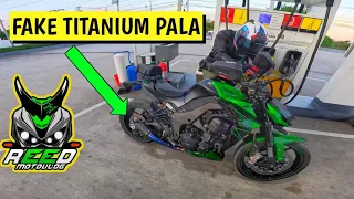 FAKE TITANIUM EXHAUST FOR Z1000