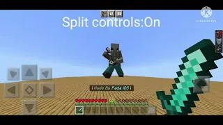 Split controls vs nonsplit [Minecraft PE]