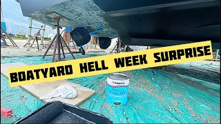 Boatyard Work - Bottom Prep and Painting