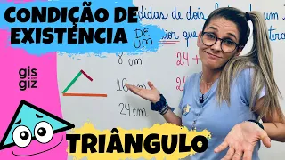 CONDIÇÃO DE EXISTÊNCIA DE UM TRIÂNGULO #02 | TRIÂNGULOS | Prof. Gis/