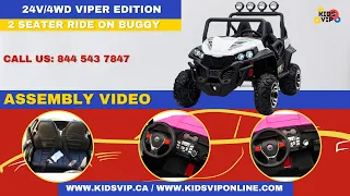 KIDSVIP Upgraded UTV Luxury Edition Ride On Car for Kids and Toddlers Off Road Design Experience!