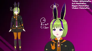 MatchaFou vtuber improved model showcase Halloween Edition live2d