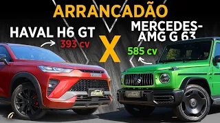 V8 BRUTO x HÍBRIDO! Monstrão Mercedes G 63 AMG encara o novato GWM Haval H6 GT no Arrancadão! | #117