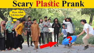 Scary Plastic Prank on People  😳😱 | Non Scripted Prank