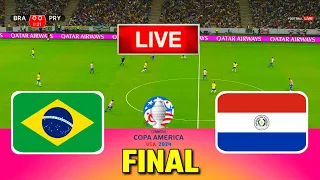 BRAZIL vs PARAGUAY - Final Copa America 2024 | Full Match All Goals | Live Football Match