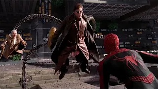 Доктор Октавиус грабит банк.Человек Паук 2 Spider Man 2 (2004)ENG. SUB
