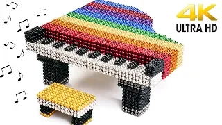 DIY - How To Make PIANO with Magnetic Balls Satisfaction 100%