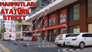 alanya mahmutlar atatürk street walking tour 2022 ! alanya antalya turkey travel ! turkey holiday