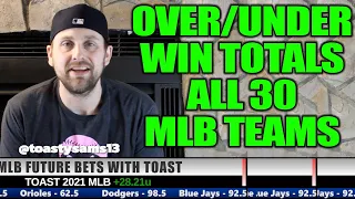 MLB Bets 2022 Season | Win Total Predictions | All Baseball NL & AL