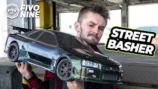 "Unbelievable Street Basher Drifter: Check Out the Arrma Felony Skyline R34 Body!"