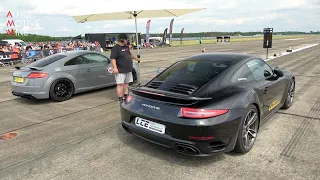 800HP LCE Performance  Porsche 991 Turbo S vs 800HP Audi TTRS