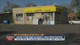 Liquor store part of deadly crash investigation