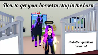 How to keep your horses in the barn ❓  Wild Horse Islands