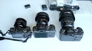 Sony a9 Unboxing & Size Comparison With Alpha A6500 & Alpha a7R II