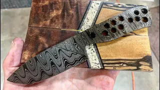 How to install custom knife handle scales. Gentry custom knives