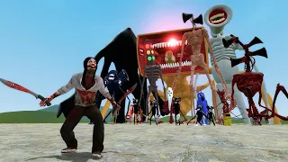 JEFF THE KILLER VS TREVOR HENDERSON CREATURES!! Garry's Mod Sandbox