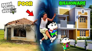 GTA 5 : FRANKLIN, SHINCHAN AND PINCHAN BECOME BILLIONAIRE 😯 THROUGH A PORTAL