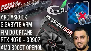 Resumão – RX 6500XT 8GB / +20% com DDR5 / GPU ARC Asrock / Fim do Optane / RTX 4070 nível RTX 3090?