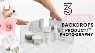 GO-TO Product Photography Backdrops: Vinyl, SeamlessNon-Reflective Paper with BEHIND THE SCENES