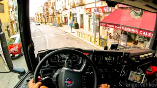 POV truck Driving Scania R450 Xerta to Gandesa 🇪🇸 ,cockpit view 4K