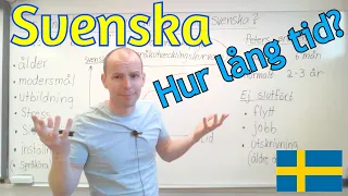 Hur lång tid tar det att lära sig svenska?