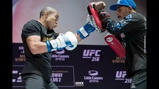 UFC 218: Jose Aldo Open Workout Highlights - MMA Fighting