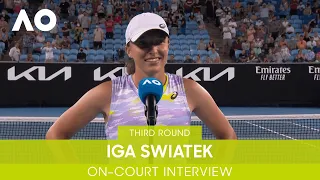 Iga Swiatek On-Court Interview (3R) | Australian Open 2022