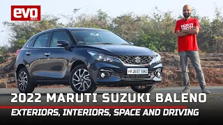 2022 Maruti Suzuki Baleno Review : New Exteriors , Interiors , Space and Driving | evo India