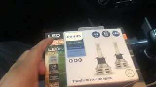 Philips H1 and Osram H7 LED Headlight Bulb #philips #philipslighting #philipsled #osram #osramled