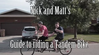How To Ride a Tandem Bike