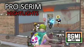 PRO SCRIM HIGHLIGHTS 🔥 | POCO X3 PRO | BGMI LITE PUBG MOBILE LITE