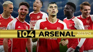 All 104 Arsenal Goals 2023/24 So Far | Gunners DREAM 🏆 | CINEMATIC STYLE