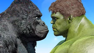 The Hulk vs King Kong - What If