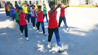 march past, Drill parade, marching practice for school students beginner