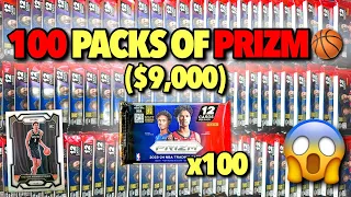 I OPENED 100 PACKS OF THE NEW PRIZM BASKETBALL (VICTOR WEMBANYAMA)! 😱🔥